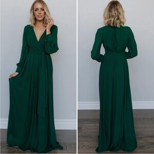 Baltic Born Deep Green Long Sleeve Dress